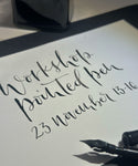 Pointed pen Kalligrafi Workshop (23 nov)