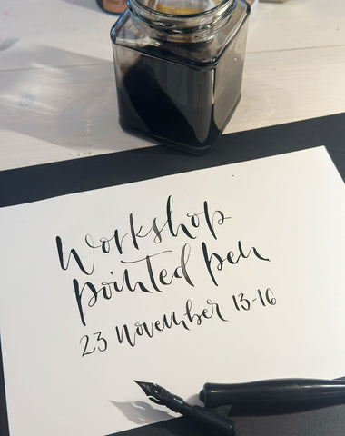 Kalligrafikurs pointed pen 23 november