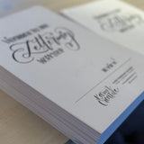 arbetshäfte kalligrafikurs, lettering workshop, online kurs kalligrafi
