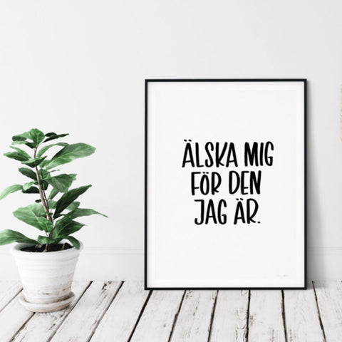 Älska mig poster