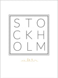 Stockholm Skyline Poster - relieftryck