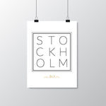 Stockholm Skyline Poster - relieftryck